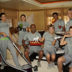 Interior crew from M/Y "Kogo" Photo Copyright: Suki Finnerty of YachtingToday.TV